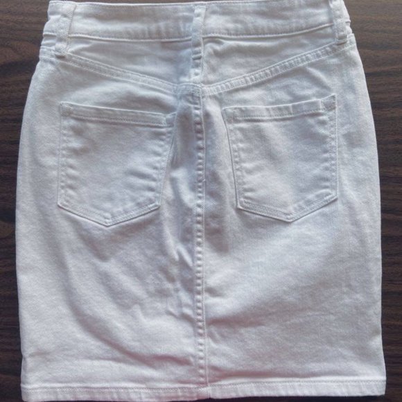 J. Crew Denim Mini Skirt, size 24 - Picture 4 of 6